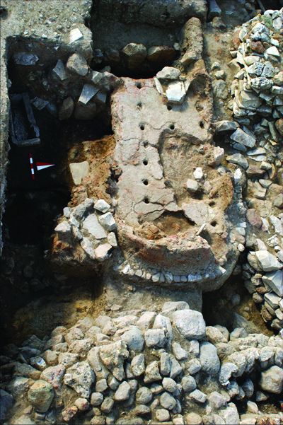 The pottery kiln, belonging to the late Classical period of the third quarter of the 4th century BC