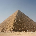 The Great Pyramid at Giza: the only one of the Seven Wonders still standing today.