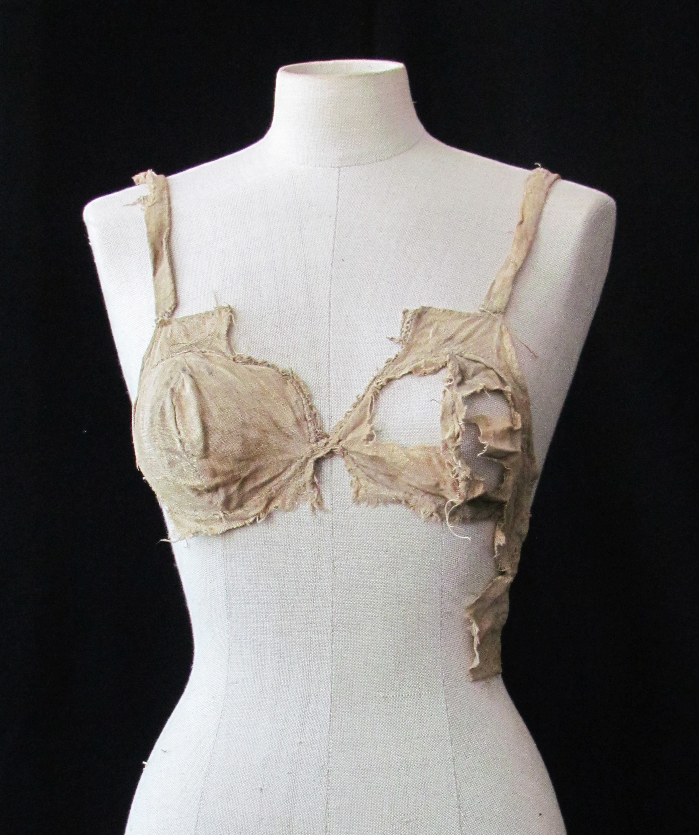 A fragment of a 15th century brassiere found in Austria