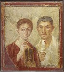 Wall painting of the baker Terentius Neo and his wife. From the House of Terentius Neo, Pompeii. AD 50 to 79. Copyright Soprintendenza Speciale per i Beni Archeologici di Napoli e Pompei / Trustees of the British Museum